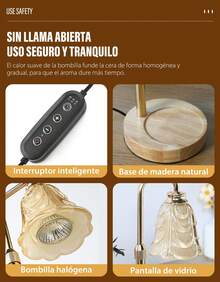 Calentadores de velas aromáticas con altura ajustable, diseño vintage, en una elegante caja de regalo, un regalo detallista para mujeres en cumpleaños, bodas o inauguraciones de casa. - 1PC - Ver 5