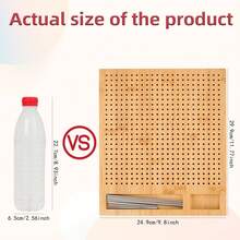 Wooden Crochet Blocking Board With 8pcs 15cm Metal Positioning Pins, Yarn Granny Square Fixing Tool For Crochet And DIY Handmade - Multicolor - View 6