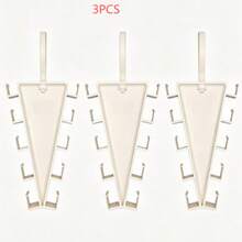 3pcs V-Shaped Double-Sided Hanging Storage Rack, Suitable For Bedroom Door, Entryway, Bathroom And Closet Corner, Can Hang Clothes, Hats And Bags, Multi-Function Wardrobe Hook Rack - View 12