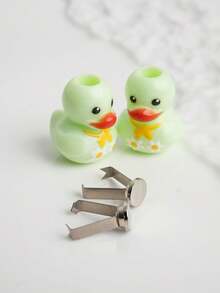 Sweatshirt Pendant Accessory, Suitable For Sweatshirt, Sweatpants And Dress Rope Head Pendant, Cartoon DIY Cute Duck Design Sweatshirt Decoration, Shoelace Charm, Hoodie Drawstring Pendant Rope Head Buckle, Sports Shirt Drawstring Charm, Special Holiday Gift - A - View 25
