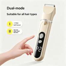 4-In-1 Pet Electric Clipper, Dog Hair Trimmer, Cat & Teddy Dog Electric Grooming Tool, Professional Pet Shaver, Illuminated Pet Hair Clipper - B-White - View 8