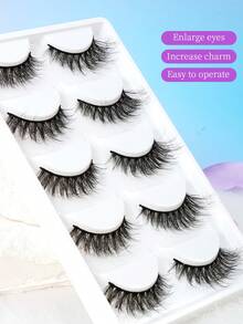 Voluminous Fluffy Mink Fur Texture, Layered Messy Style, Soft Fine Black Hair Roots, Lightweight Without Pressing On Eyelids, 3D Makeup Effect, Photogenic With Eye-Enlarging Effect - View 3