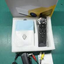Portable Home Micro Projector, LED 1080P HD Supports Mobile Phone Screen Projector - White - View 2