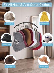 Travel Clothes Hanger, Multi-Functional Clothes Storage Rack, Multiple Colors Available, Travel Hanger, Hat Storage Rack - Multicolor - View 8