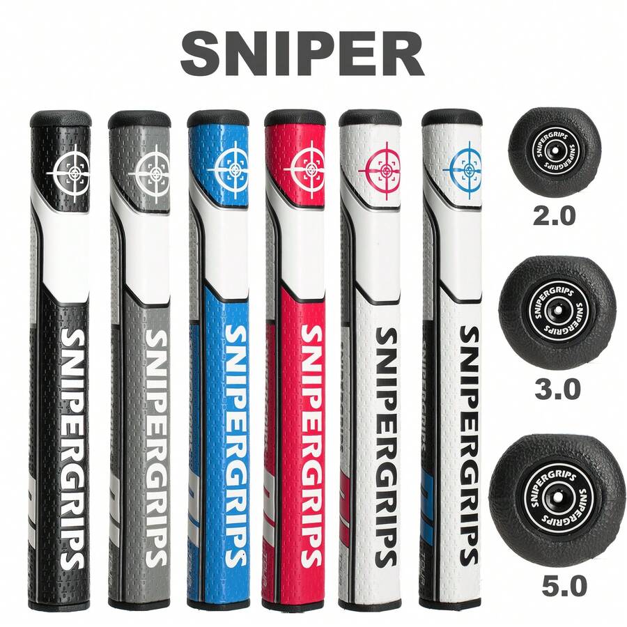 1pc Golf Grip Rubber PU Putter 2.0, 3.0, 5.0 - Multicolor - View 1