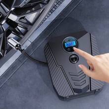 Baterai Kapasitas Besar 4*1500mAh, Jump Starter Portabel dengan Kompresor Udara - Booster Baterai 12V, Lampu LED, Output USB Pengisian Cepat, Multi-Proteksi, Termasuk Kabel Jumper, Pompa Udara, dan Adaptor Mobil. - Kabel - View 4