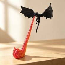 Flying Dragon Figurine, Medieval Black Fire Dragon Statue, Desktop Decor Small Sculpture, Fantasy Dragon Sculpture, Suitable For Home Office Desktop Decoration, Unique Christmas Gift, New Year Gift, Birthday Gift For Dragon Lovers, Perfect - one-size - View 6