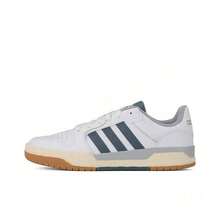 Adidas ENTRAP Split Leather Fabric Synthetic Leather Comfortable Versatile Low-Top Skate Shoes Unisex White Blue - White - View 22