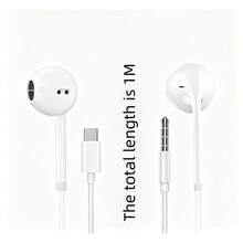 有線耳機，兼容 ，USB Type C 插頭，內置麥克風與音量控制，兼容 /Android/筆記型電腦/PC/電腦及 USB Type C 3.5MM 介面設備 - 查看 1
