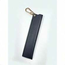 Minimalist Leather Pen Case, Korean/Japanese Style Portable Pen Pouch, Suitable For Business Fountain Pens And Ballpoint Pens Storage, Student Stationery Organizer, Bag Charm Keychain, Multi-Functional Pen Holder - Z - View 2