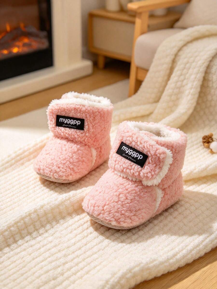 Baby Girl Socks Shoes Snow Boots Winter Anti-Slip Warm Boots Suitable For 0-18 Months Old