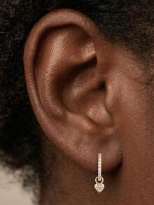 1PC 925 Sterling Silver Dainty Flower Irregular Earring Charms Piercing Cartilage Helix Conch Earrings Jewelry Making Own Accessories Daily Gift - Gold - View 4