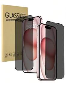 BOLLYMORE 2 Packs Full-Screen Privacy Tempered Glass Screen Protector – Compatible With DUO/18/18 Pro/18 Pro Max/17/16 Pro Max/15 Pro Max/15 Pro/14 Pro Max/13/12/11-Inch Models – Anti-Spy Full-Coverage Film With Black Frame – A Must-Have - Multicolor - View 3