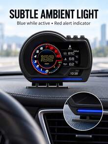 P6 OBD + GPS Car Dashboard Display, Digital Speedometer With Multiple Screen Layouts, RPM, Coolant Temperature & Voltage Display - Head-up Display - View 8