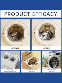 Deep Cleaning Washing Machine Liquid Cleaner | Powerful Drum Stain Remover & Deodorizer, Anti-Mold Washing Machine Descaler, Suitable For Front-Load And Top-Load Home Washing Machines, Multi-Purpose Laundry Care - Multiple Forms - View 6