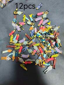 Figur miniatur ini terbuat dari plastik ABS berwarna-warni. Dengan warna-warna cerahnya, figur ini ideal untuk proyek DIY yang melibatkan model kereta api, diorama, model arsitektur, dan berbagai adegan lainnya. Cocok untuk usia 14 tahun ke atas. - Boneka warna-warni - View 7