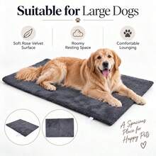 Self-Heating Pet Mat For Dogs And Cats, Soft Arctic Fleece Warm Pet Bed With Reflective Aluminum Foil And Black Non-Slip Bottom, No Electricity Required, Indoor Pet Winter Warm Sleep Mat - Dark Grey - View 7