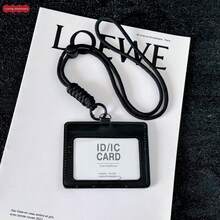 Ins Lanyard Card Holder Keychain Integrated Transparent Work Badge Card Sleeve Photo Protector Bus Card Access Card Campus Card Meal Card ID Badge, Middle & High School Students, Office Workers, Idol Fans, Card Storage, Photo Dust-Proof, Portable, Birthday Gift, Holiday Gift, Anime Merchandise Storage, Commuting, Campus Use, Desk Organization, Creative Collection, DIY Decoration - A - View 12