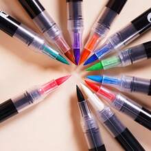 13-61 Colors Acrylic Maker Pens Set,With Soft And Brush Tip,Suitable For Glass,Wood,Stone,Ceramics,Fabrics,Metals,Canvas,Card Making,Professional Artistic Use,Office And School Supplies,A Great Gift For Student And Friend,Back To School - Acrylic Marker Set - View 6