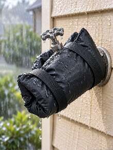 1pc Thickened Faucet Anti Freezing Insulation Cover Outdoor Water Pipe Anti Freezing Dust Cover To Prevent The Faucet From Freezing Winter Insulation Artifact Reusable Easy To Remove For Home Garden Kitchen Various Outdoor Environments Winter - A - View 6