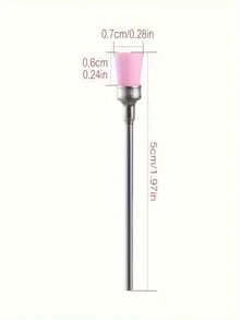 2Pcs Nail Drill Cleaning Brush, Metal Shank Dust Remover Brush For Nail Drill Bits, Nail Art Cleaning Tool - Multicolor - View 4