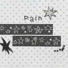 1pc Toothache Polka Dot & Star Washi Tape Basic Style Planner Decoration Material Tape - Multicolor - View 16