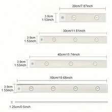 50/40/30/20cm Cat Eye Hill Light, LED Cabinet Light With Motion Sensor And Three-Color Changing Strip, Ultra-Thin Smart Kitchen Counter Lamp With Rechargeable Battery And Body Sensor, Wardrobe Home Decor Hill Light, Motion Sensor Light, Hill Light, Night Light, Cat Eye Spotlight, Sensor Light, LED Light, Three-Color Dimmable Light, Lighting - Cat's Eye Hill Light - View 5