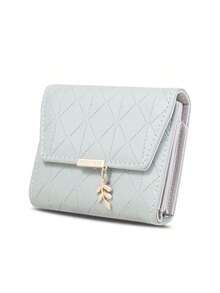 2026 New Fresh Style Women's Short Wallet, Cute Student Trifold Multifunctional Fashion Versatile Coin Purse - Green - View 3