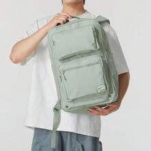 Ransel kain berlogo Nike, kasual, serbaguna, unisex, gaya pasangan, hijau. - Hijau - View 3