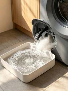 2/1pc Washing Machine Drain Tray, Laundry Room Waterproof & Flood-Proof Bottom Mat, Floor Protection Pad, Prevents Water Overflow And Floor Corrosion, Single Drain Tray Without Accessories - A - View 2