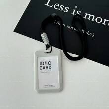 Card Holder Lanyard Keychain Transparent Protective Sleeve For Student ID, Bus Pass, Access Card, Campus Card, Meal Card, Employee Badge, ID Card - A - View 15