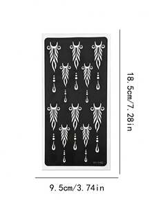 2 Sheets Finger Tattoo Stencil Stickers, DIY Painting, Suitable For Tattoos, Reusable 3 Layers Hollow Tattoo Stencils, Suitable For Body Art Tattoo Designs - View 9