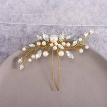 1pc Shiny Elegant Party Iron Hair Stick Bridal Wedding Hair Accessory For All Seasons - Color - View 4