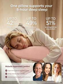 Pregnancy Side Sleeping Body Pillow | Soft Cushion With Removable Cotton Cover, Essential For Expectant Mothers - Multicolor - View 5