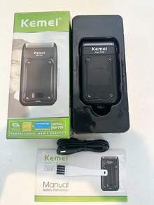 Kemei Electric Shaver, Portable Shaver For Men, Travel Shaver, Type-C USB Rechargeable Shaver, Gift For Men, Home Daily Shaving Machine, New Shaver KM-T68 - Black - View 5
