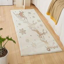 1pc Reusable Deer Sleigh Stencil, Suitable For Christmas, Winter Art Projects, Fabric, Canvas, Wall And Home Decor - A - View 4