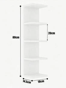 1pc Multi-Layer Minimalist Wall-Mounted Storage Shelf, Modern Living Room Bedroom Wall Decor Rack, Suitable For Books, Dolls, Toys, Clothing, Etc., Applicable For Home, Shop And Product Display - Multicolor - View 12