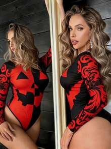 Plus Size Bodysuits - Multicolor - View 2