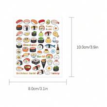 1 buah Stiker Dekorasi Sushi Lucu untuk Casing Ponsel, Kulkas, Perencana, Buku Harian, Album Foto, Koper, Jendela, Gitar, Helm, Skateboard, Laptop - MultiWarna - View 7
