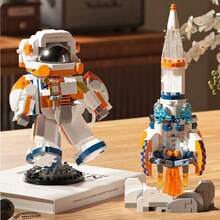 Set Balok Bangunan Eksplorasi Luar Angkasa, Model Roket Astronot, Pesawat Ulang Alik, dan Stasiun Luar Angkasa, Mainan Puzzle Rakit Kreatif, Cocok untuk Remaja dan Dewasa, Dekorasi Meja Kantor, Pajangan Koleksi, Hadiah Ulang Tahun, Hadiah Natal, Kembali ke Sekolah - MultiWarna - View 6