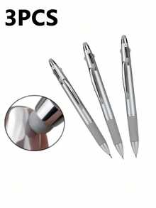 1/3/5pcs 4-In-1 Dotting Tool Pen - Multi-Head Nail Art Tool, Suitable For Painting, Detail Embellishment, Dotting And Rhinestone Inlay, Salon And DIY Use, Nail Art Tool, Nail Art Accessory Gripping Tool, Common Pen For Nail Artist Drawing Circles, Multi-Function Nail Art Pen - Multicolor - View 8