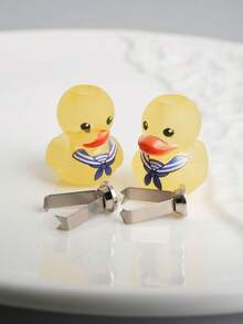 Sweatshirt Pendant Accessory, Suitable For Sweatshirt, Sweatpants And Dress Rope Head Pendant, Cartoon DIY Cute Duck Design Sweatshirt Decoration, Shoelace Charm, Hoodie Drawstring Pendant Rope Head Buckle, Sports Shirt Drawstring Charm, Special Holiday Gift - A - View 29