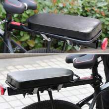 Bicycle Rear Seat PU Leather Soft Cushion Rear Rack Seat Waterproof Children's Seat With Backrest Bicycle Accessories - Multicolor - View 2
