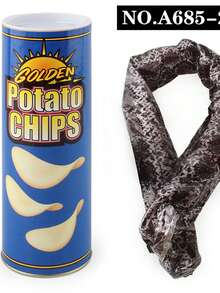 Potato Chip Spring Snake Prank Toy, Jumping Fake Snake Gag Prop, April Fool's Day Funny Surprise Gift - Multicolor - View 13