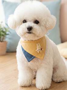 Pet Drool Bib Collar Bandana Triangle Bib For Small And Medium Dogs, Puppies, Cats, Teddy, Bichon, 1pc - Multicolor - View 10