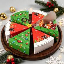 24pcs/Pack Party Gift Boxes, Christmas Candy & Cookie Paper Boxes, Party Atmosphere Decoration - View 5