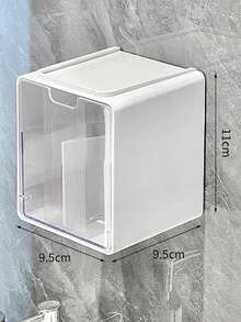 Cosmetic Storage Box, Expandable Storage Box, Bathroom Cotton Swab Storage, Minimalist Bathroom Storage Cabinet, Suitable For Storing Cotton Pads, Lipstick, Cleaning Swabs And Other Items, Equipped With Cosmetic Storage Box, Extendable Bathroom Shelf, Effectively Organize Bathroom Vanity - Multicolor - View 11