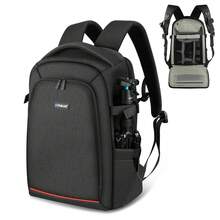 PULUZ Tas Ransel Portabel Luar Ruangan Tahan Air dan Gores, Tas Kamera PTZ Stabilizer Genggam, Dengan Penutup Hujan, Cocok Untuk Kamera Digital, Ronin-SC/Ronin-S (Hitam) - View 9