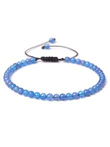 4mm Fine Bead Bracelet, Adjustable Natural Stone Semi-Precious Gemstone Yoga Beads Handmade Bracelet Jewelry - Bracelet - View 44