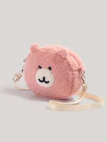 Cute Cartoon Autumn/Winter Plush Small Bag, Niche Design, Versatile & Personalized, Crossbody Bag For Women, Suitable For Outings, Commuting, Daily Wear And Shopping - Pink - View 5